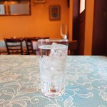 シャンティ - 着席後すぐに提供してくれる、冷たいお水。