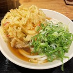 驛麺家 - 手作りかき揚げうどん550円