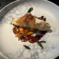 CADRAN - 愛媛産　真鯛のポワレ
                      金時人参のピュレ　蓮根のガレット