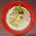 ヌードルアートギャラリーリョータテヅカ - 【限定】フランス産生セップ茸［RAMEN］〜La reine du purfum blanc〜(2,500円)