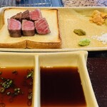 鉄板焼ステーキ 一ッ葉ミヤチク - 