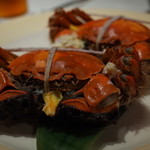 メゾン・ド・ユーロン - 蒸し上がった上海蟹（手前オス・奥メス） 2014.11.2x