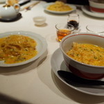 メゾン・ド・ユーロン - 上海蟹の餡かけ焼きそばと炒飯 2014.11.2x