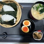 定食 父ちゃん家 - おにぎり定食＠500