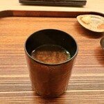 鮨 八咫烏 - しじみ味噌汁