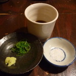 Sobabito Aki - ☆本山葵とお葱＆蕎麦つゆ＆お塩☆