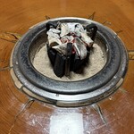 豚捨 - 炭火の準備