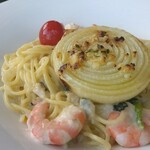 グッディ - オニオンスープパスタ1280円