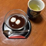 豚捨 - デザートは白玉ぜんざい