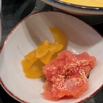 てっぺん - つぼ漬け、炙り明太子♡