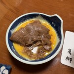 豚捨 - １枚目の牛肉