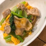 梅之木 - 豚肉と小松菜の炒め物