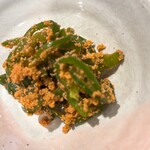 梅之木 - お通し(ピーマン明太炒め)