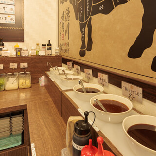 焼肉を100倍楽しく！！当店名物の”タレBAR”♪