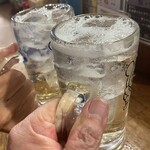 餃子の酒場マイケル - コチラでは呑めば呑むほど安くなるドン安ハイボールで乾杯〜