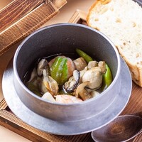 かきと海老の京野菜アヒージョ