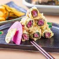 黒毛和牛のしそ巻き天ぷら