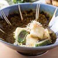 京豆腐と生麩の揚げ出し