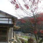 ろばたやき山ろく - 紅葉の季節ですね。今日も一番乗りで来店です。