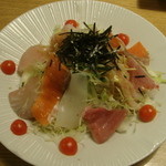 海鮮茶屋 五右エ門 - 14.11.07　海鮮サラダ（６００円）