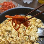 かんさんキムチ - 麻婆豆腐とスルメのキムチの晩ご飯m(._.)m