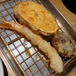 博多天ぷら たかお - 薩摩芋に椎茸に海老