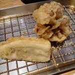 博多天ぷら たかお - 舞茸とトロ茄子