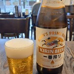 海月飯店 - 瓶ビール（中瓶）＠￥550円