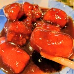 味亭 - ランチの黒酢酢豚