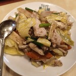 景徳鎮 - ランチA鶏肉と野菜の胡椒炒め900円