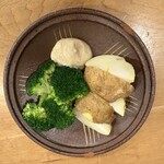 向井酒の店 - じゃが芋とブロッコリーのアンチョビマヨネーズ