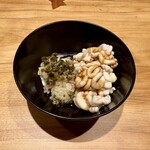 寿司 中川 - 真鱈白子  酢飯とオリーブオイルでリゾット風に