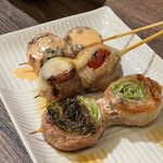 炭火野菜巻串と餃子 博多うずまき - 