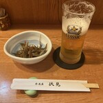 伏見居酒屋 - お通し（きんぴらごぼう）