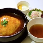 ゆるり 中華食堂 癒食同源 - 料理写真:ランチセット（天津飯）　680円