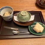 日本料理 太月 - 出来立てわらび餅、スイートポテト、栗とキャラメルのモナカサンドアイス