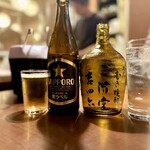 オジャンドン - 瓶ビールと吉四六ソーダ割り