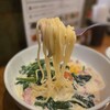 エッコエッコ - ほうれん草とベーコンの
豆乳クリームスープパスタ 麺リフト