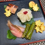 兎月亭 - 秋の八寸(お客様提供)