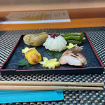 兎月亭 - 秋の八寸(お客様提供)