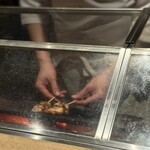 焼鳥ごりょう - 目の前で