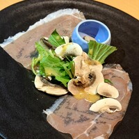 別邸 壽 - とかちマッシュと生ハムのサラダ仕立て　特製黒トリュフパテ添え