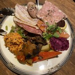 Trattoria DUE - 前菜DUEのお任せ盛り合わせハーフ