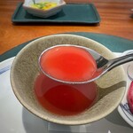 Refugeforestiere 五島 - 202508西瓜の冷製スープは、西瓜の優しい甘みを感じ美味しくて。