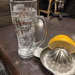 とんかつ多酒多彩 地蔵 - 生搾りグレープフルーツサワー