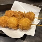 とんかつ多酒多彩 地蔵 - 串揚げ〜うずら