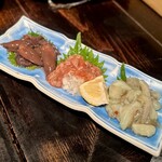 焼鶏あきら - 珍味三種盛り