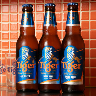 すっきりとしたのど越しの「タイガービール」がおすすめ◎