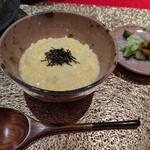 虎士 - 雑炊に付いてきた小さなきゅうりのようなお漬物がすごく美味しい！