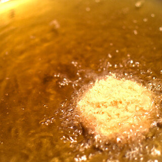Tempura is fried robustly in light sesame oil.